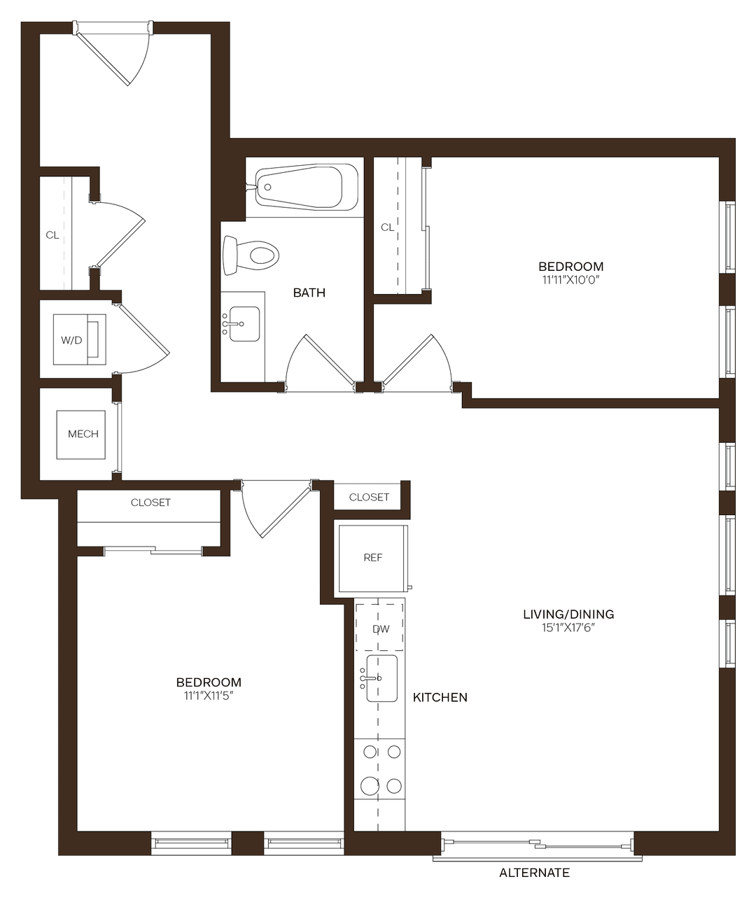 floorplan of 617